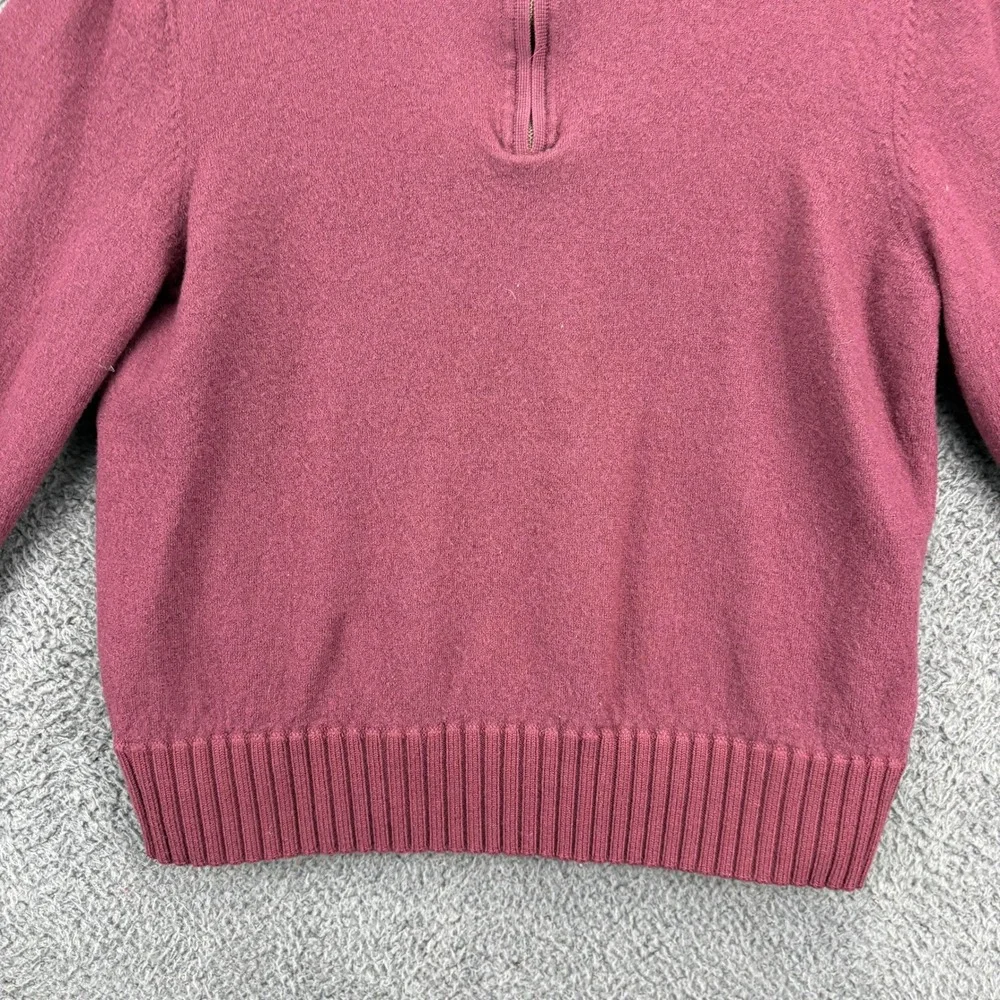 Martin Timeless Game 1/4 Zip Pullover Sweater Mens Large Merino Wool‎
